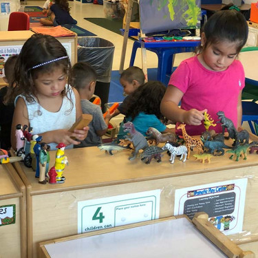 children playing with toys